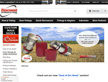 Tablet Screenshot of discounthydraulichose.com